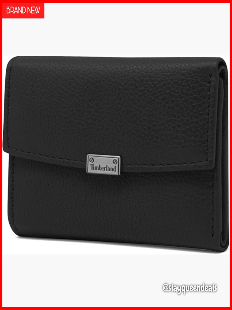 Leather Rfid Blocking Wallet With Snap Closure And Coin Purse